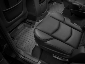 Cadillac Escalade 2015-2020 - Коврики резиновые с бортиком, задние, черные. (WeatherTech) фото, цена