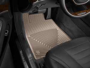 Mercedes-Benz S 2014-2020 - Коврики резиновые, передние, бежевые. (WeatherTech) фото, цена