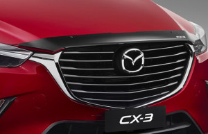 Mazda CX3 2016-2017 - Дефлектор капота (мухобойка), темный. (EGR) фото, цена