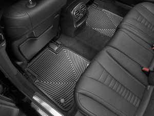 Mercedes-Benz S 2014-2020 - Коврики резиновые, задние черные. (WeatherTech) фото, цена