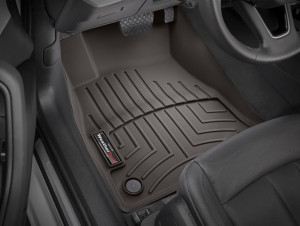 Audi A4 2016-2024 - Коврики резиновые с бортиком, передние, какао. (WeatherTech) фото, цена