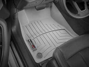 Audi A4 2016-2024 - Коврики резиновые с бортиком, передние, серые. (WeatherTech) фото, цена