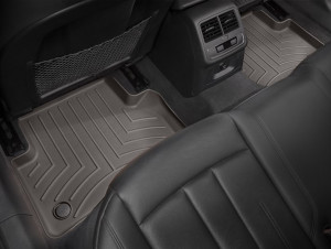 Audi A4 2016-2024 - Коврики резиновые с бортиком, задние, какао. (WeatherTech) фото, цена