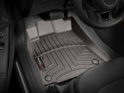Audi A5 2008-2019 - Коврики резиновые с бортиком, передние, какао. (WeatherTech) фото, цена
