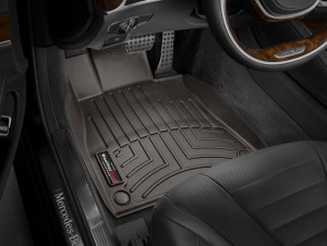 Mercedes-Benz S 2014-2020 - Коврики резиновые с бортиком, передние, какао (WeatherTech) фото, цена