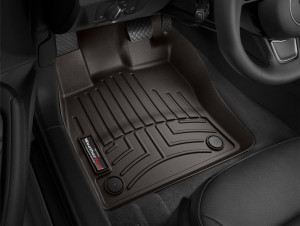 Audi A3 2013-2023 - Коврики резиновые с бортиком, передние, какао. (WeatherTech) фото, цена