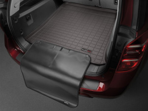 Lexus GX 2010-2024 - Коврик резиновый с бортиком в багажник c накидкой(7 мест), 3х зонний клімат контроль, какао (WeatherTech) фото, цена
