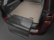 Lexus GX 2010-2023 - Коврик резиновый с бортиком в багажник c накидкой(7 мест), 3х зонний клімат контроль, бежевый (WeatherTech) фото, цена