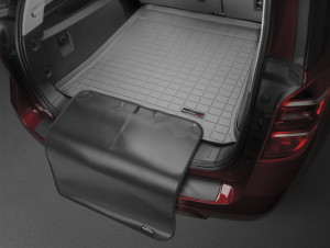 Lexus RX 2016-2024 - Коврик резиновый с бортиком в багажник (с накидкой), серый (WeatherTech) фото, цена