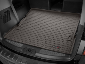 Infiniti QX80 2010-2020 - Коврик резиновый с бортиком в багажник, какао (WeatherTech) фото, цена