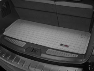 Infiniti QX80 2010-2020 - Коврик резиновый с бортиком в багажник (7 мест), серый (WeatherTech) фото, цена