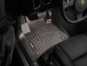 Porsche Cayenne 2011-2018 - Коврики резиновые с бортиком, передние, какао (WeatherTech) фото, цена