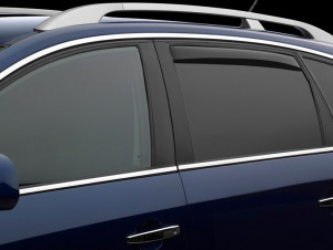 Acura ILX 2013-2019 - Дефлекторы окон (ветровики) вставные, задние, темные. (WeatherTech) фото, цена
