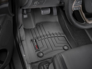 Jeep Grand Cherokee 2016-2024 - Коврики резиновые с бортиком, передние, черные (WeatherTech) фото, цена