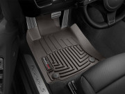 Porsche Panamera 2010-2018 - Коврики резиновые с бортиком, передние, какао (WeatherTech) фото, цена