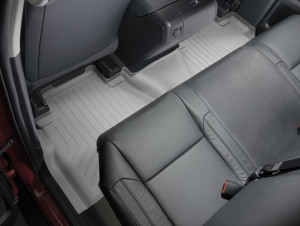 Toyota Tundra 2013-2021 - (Double Cab) Коврики резиновые с бортиком, задние, серые. (WeatherTech) фото, цена
