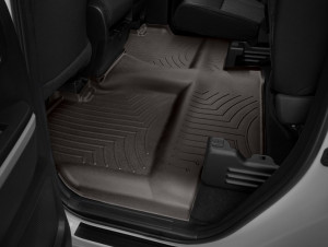 Toyota Tundra 2013-2021 - (Double Cab) Коврики резиновые с бортиком, задние, какао. (WeatherTech) фото, цена
