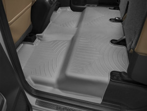 Toyota Tundra 2013-2021 - (CrewMax) Коврики резиновые с бортиком, задние, серые. (WeatherTech) фото, цена