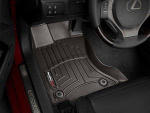 Lexus GS 2013-2019 - GS 2013- AWD  коврики с бортиком резиновые, какао, передние (Weathertech) фото, цена