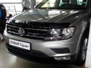 Volkswagen Tiguan 2017-2019 - Дефлектор капота (мухобойка) темный. (EGR) фото, цена