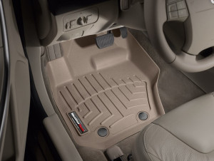 Volvo S80 2010-2018 - Коврики резиновые с бортиком, передние, бежевые (WeatherTech) фото, цена
