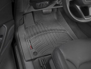 Audi Q8 2018-2024 - Коврики резиновые с бортиком, передние, черные (WeatherTech) фото, цена
