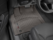 Audi Q8 2018-2024 - Коврики резиновые с бортиком, передние, какао (WeatherTech) фото, цена