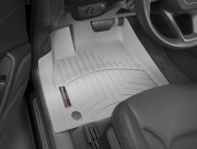 Audi Q8 2018-2024 - Коврики резиновые с бортиком, передние, серые (WeatherTech) фото, цена