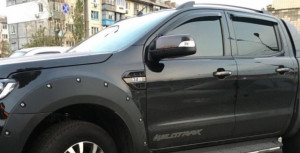 Ford Ranger 2013-2019 - Дефлекторы окон (ветровики) к-т 4 шт. (EGR)  фото, цена