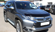 Mitsubishi L 200 2015-2019 - Дефлектор капота (мухобойка) темный. (EGR) фото, цена