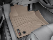 Toyota Camry 2018-2024 - Коврики резиновые с бортиком, передние, бежевые. (WeatherTech) фото, цена