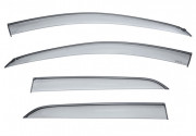 Chevrolet Trax 2015-2018 - Дефлектори вікон з метал чорним молдингом, к-т 4 шт (Wellvisors) фото, цена