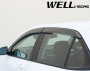 Chevrolet Equinox 2018-2020 - Дефлектори вікон з метал чорним молдингом, к-т 4 шт (Wellvisors) фото, цена