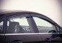 Ford Fiesta 2011-2017 - Дефлектори вікон з метал чорним молдингом, к-т 4 шт (Wellvisors) фото, цена