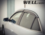 Chevrolet Malibu 2013-2015 - Дефлектори вікон з хромованим металічним молдингом, к-т 4 шт, (Wellvisors) фото, цена