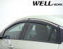 Chevrolet Volt 2016-2020 - Дефлектори вікон з хромованим металічним молдингом, к-т 4 шт, (Wellvisors) фото, цена