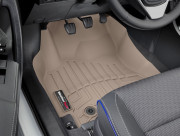 Toyota Corolla 2017-2024 - Коврики резиновые с бортиком, передние, бежевые. (WeatherTech) МКПП фото, цена