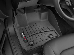 Toyota Aygo 2015-2019 - Коврики резиновые с бортиком, передние, черные (WeatherTech) фото, цена