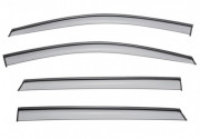 Mercedes-Benz B 2014-2017 - Дефлектори вікон з метал чорним молдингом, к-т 4 шт (Wellvisors) фото, цена