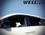 Honda Odyssey 2011-2017 - Дефлектори вікон з хромованим металічним молдингом, к-т 4 шт, (Wellvisors) фото, цена
