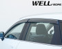 Mazda CX-5 2017-2020 - Дефлектори вікон з метал чорним молдингом, к-т 4 шт (Wellvisors) фото, цена
