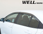 Toyota Corolla 2020 - Дефлектори вікон з метал чорним молдингом, к-т 4 шт (Wellvisors) фото, цена
