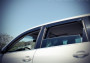 Volkswagen Touareg 2003-2010 - Дефлектори вікон з метал чорним молдингом, к-т 4 шт (Wellvisors) фото, цена