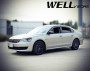 Volkswagen Passat 2012-2018 - Дефлектори вікон з метал чорним молдингом, к-т 4 шт (Wellvisors) фото, цена