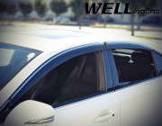Lexus IS 2006-2012 - Дефлектори вікон з хромованим металічним молдингом, к-т 4 шт, (Wellvisors) фото, цена