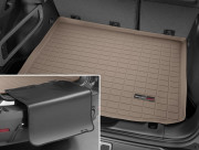 Toyota Highlander 2014-2019 - Коврик резиновый в багажник с накидкой, бежевый. (WeatherTech) 5 мест фото, цена