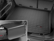 Toyota Highlander 2009-2013 - Коврик резиновый в багажник с накидкой, черный. (WeatherTech) 5 мест фото, цена