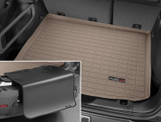 Toyota Highlander 2009-2013 - Коврик резиновый в багажник с накидкой, бежевый. (WeatherTech) 5 мест фото, цена