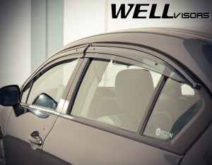 Honda Civic 2012-2015 - Дефлектори вікон Aerodyn серії, к-т 4 шт (Wellvisors) фото, цена