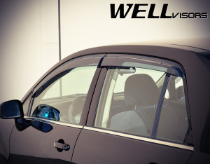 Nissan Versa 2007-2011 - Дефлектори вікон Aerodyn серії, к-т 4 шт (Wellvisors) фото, цена